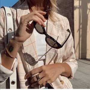 Verge Girl pink plaid blazer